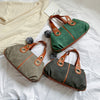 Hair Ball Pendant Frosted Women Bag
