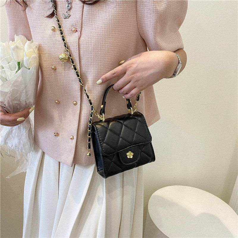 Portable Small Square Bag Chain One Shoulder Crossbody Satchel Lipstick