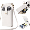 Multi-function Crossbody Bag For Mobile Phone Crocodile Pattern Wallet Card Holder