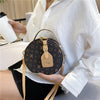 Crossbody Bag Retro Fashion Western Style Portable Round Cake Bag