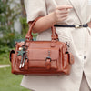 Women Bag Retro Leather Boston Women Handbag Designer