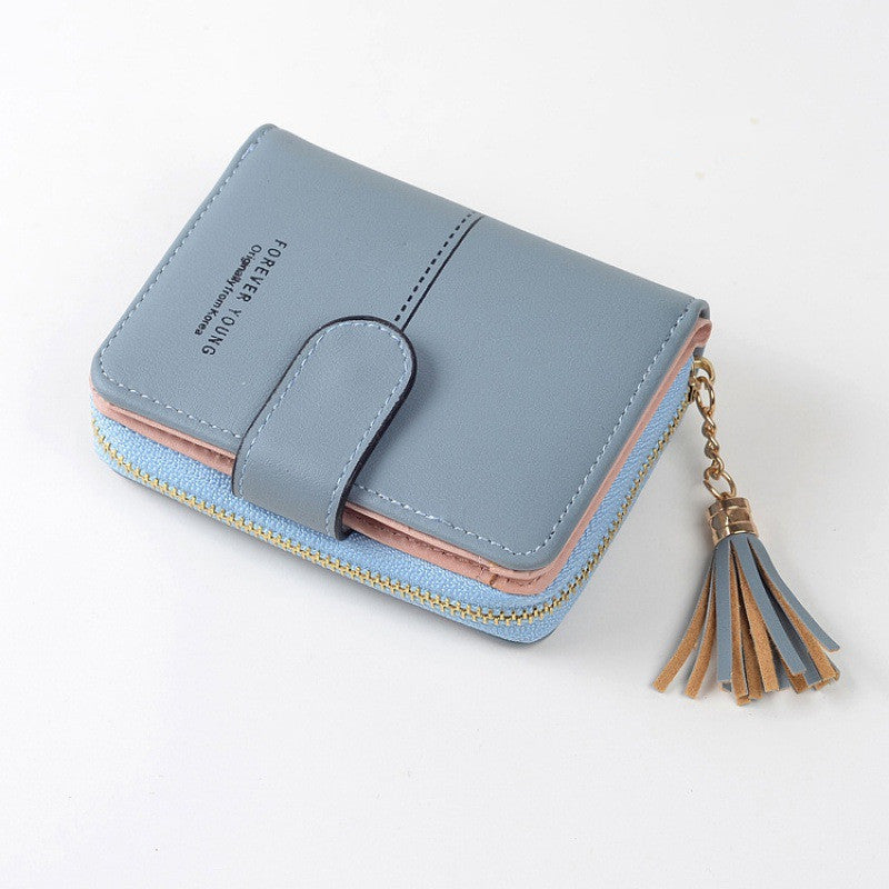 Fashion Women's Hand Holding Foldable Short Wallet