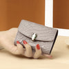 Snake Head Buckle Organ Card Holder Female Snake Embossed Leather