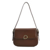 One-shoulder Messenger Bag With Metal Buckle