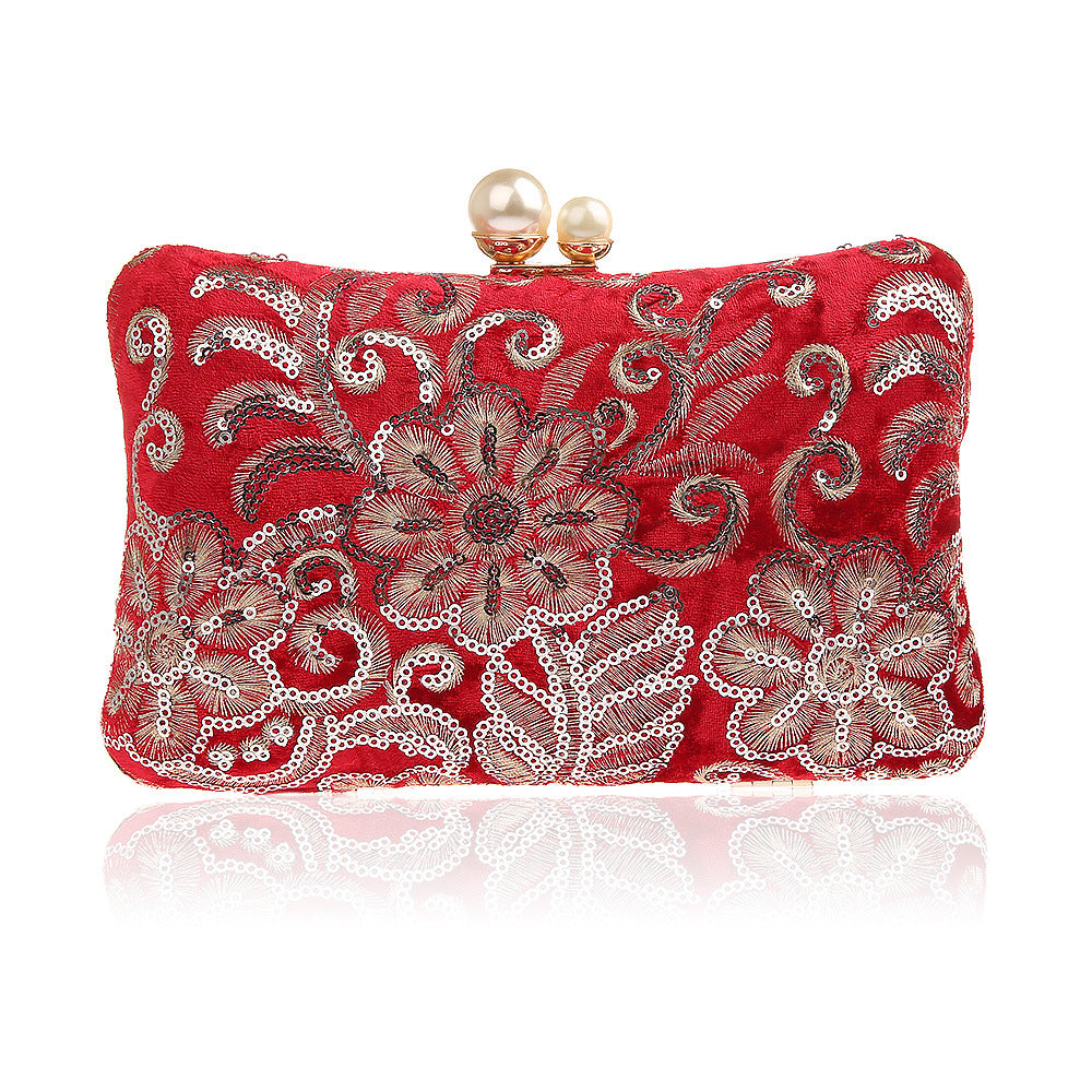 Fashion Sequin Retro Banquet Clutch