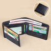 Men's Short Leather Large-capacity Horizontal Wallet