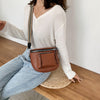 One Shoulder Crossbody Soft Leather Casual Saddle Bag