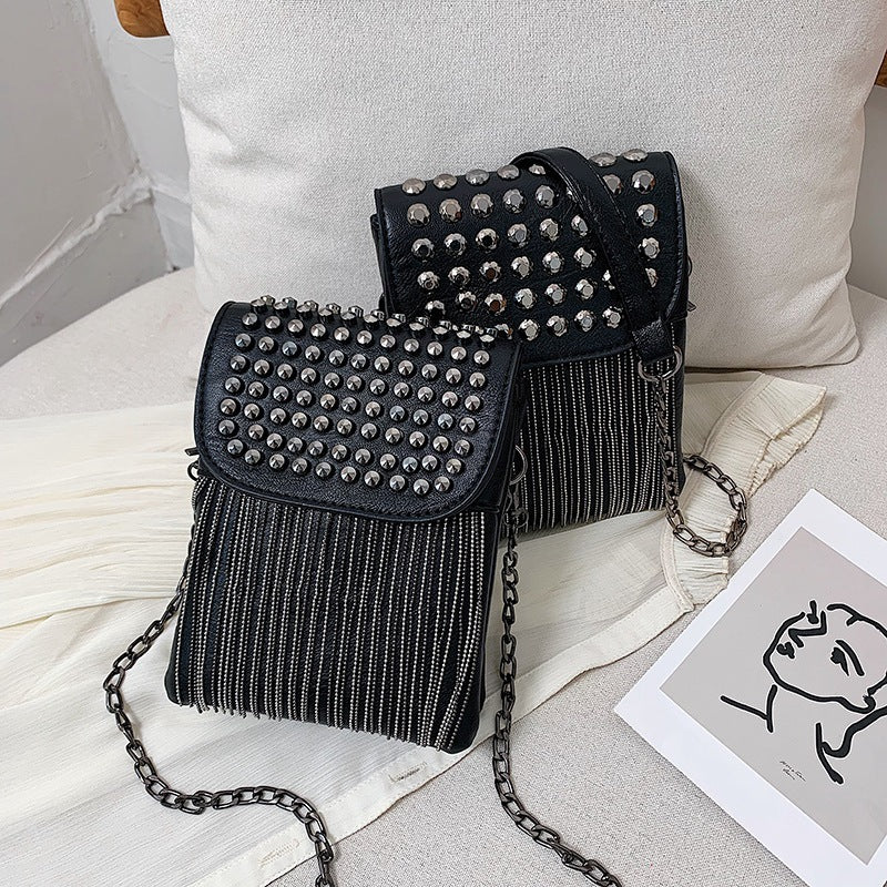 European And American Chain Tassel Small Bag Women 2020 Autumn And Winter