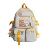 Women's Shoulder Contrast Color Cute Large Capacity Schoolbag