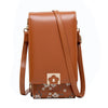 Korean Style PU Double Zip Flap Shoulder Crossbody Bag