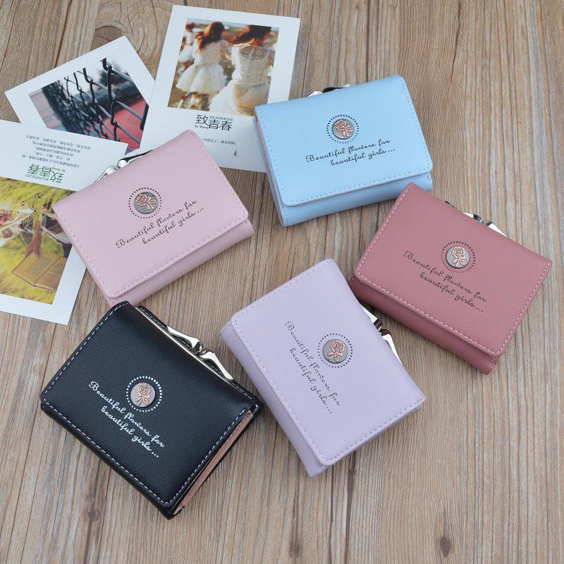 Fashion Vintage Ladies Mini Short Wallet