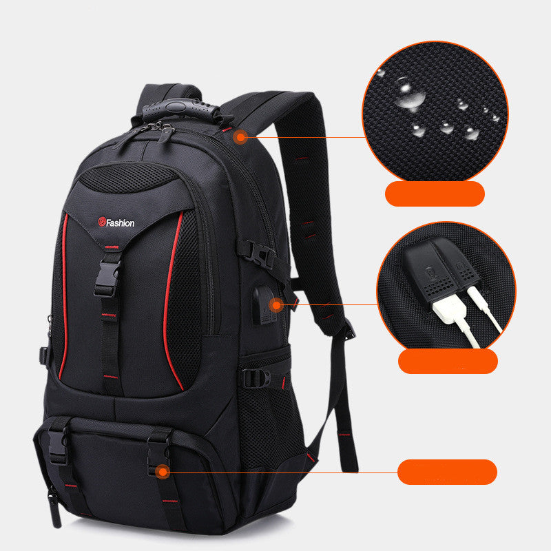 Fashion Leisure Travel Backpack Student Male