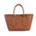 Pure Color PU Large Capacity Tote Bag Handbag Simple Female