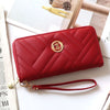 Korean Style Clutch With Embroidered Texture And Zipper Large Capacity