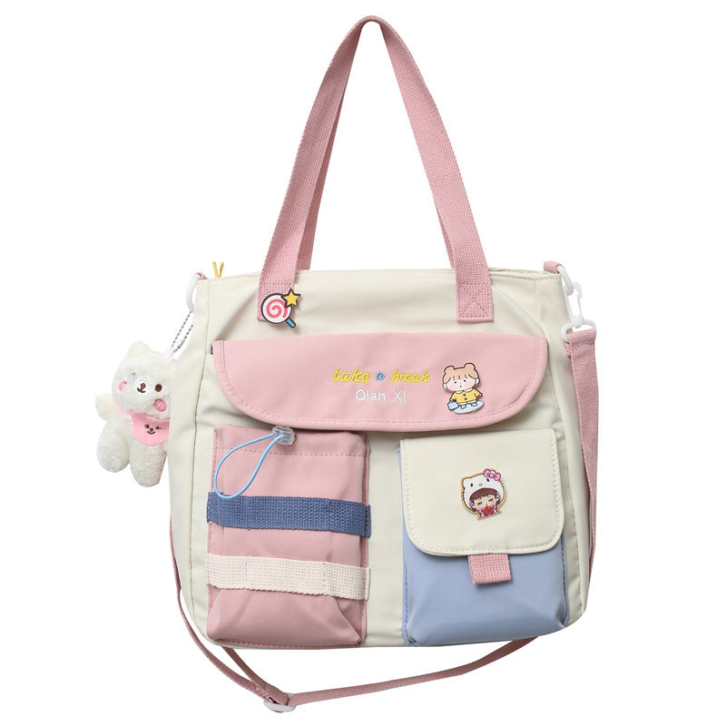 Large Capacity Messenger Bag For Carrying Books