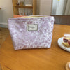 Lace Embroidered Canvas Makeup Bag Women's Hold Bag