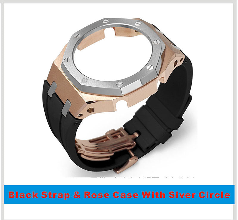 Tape Strap Metal Case Watch Accessories