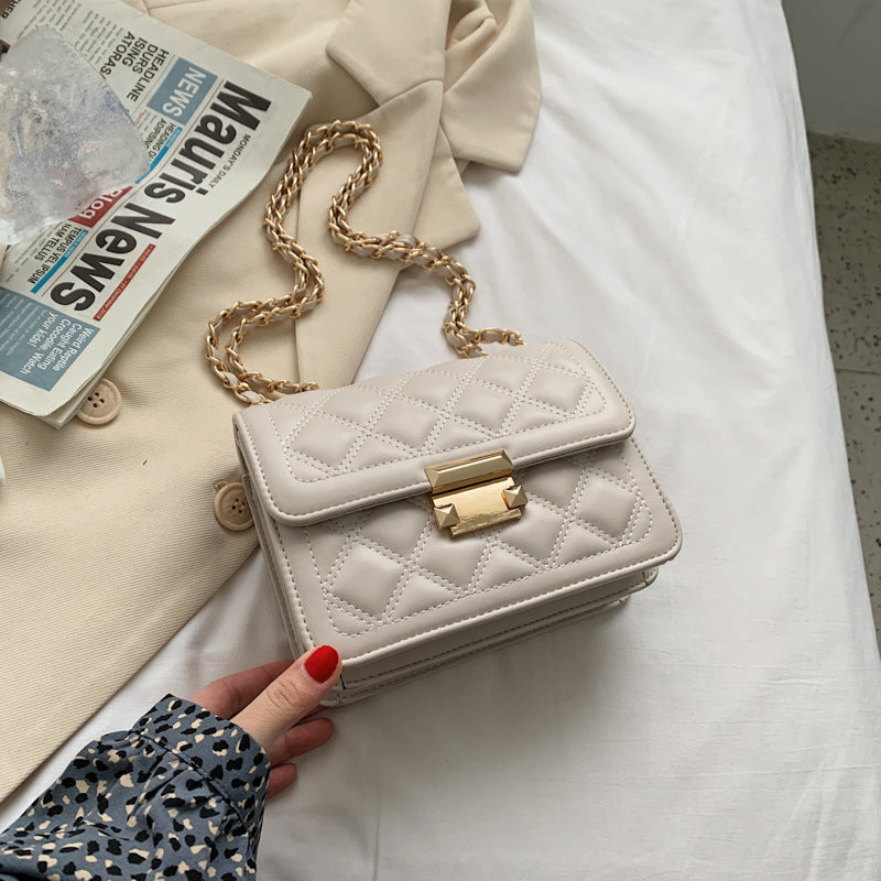 Fashion Ladies Rhombic Chain Shoulder Bag