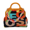 Candy Color Chain Fashion Handbag Plush Korean