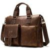 Retro First Layer Cowhide Shoulder Handbag