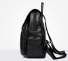 New Trendy Ladies Soft Leather Simple Backpack