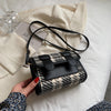 Women's Fashion Plaid Messenger Bag Casual One Shoulder