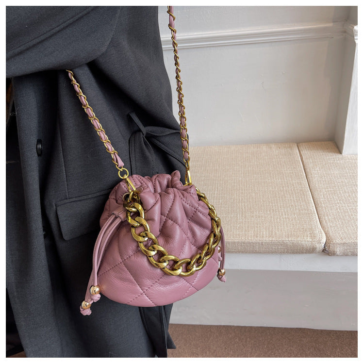 Casual Mini Chain Bucket Bag Design Sensation Crossbody