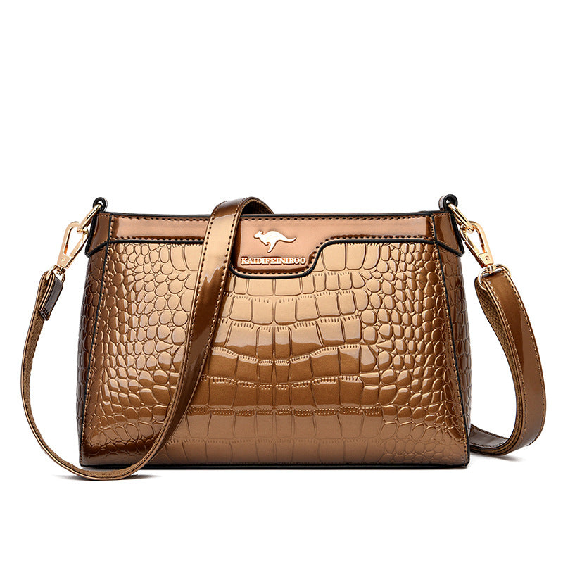 Cross Shoulder Bag Lady Patent Leather Mother