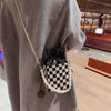 Metal Chain Pearl Beaded Fashion Women's Shoulder Bag