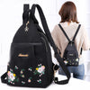 All-match Embroidery Ladies Oxford Backpack