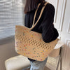 Large Capacity Beach Cotton Woven Shoulder Bag