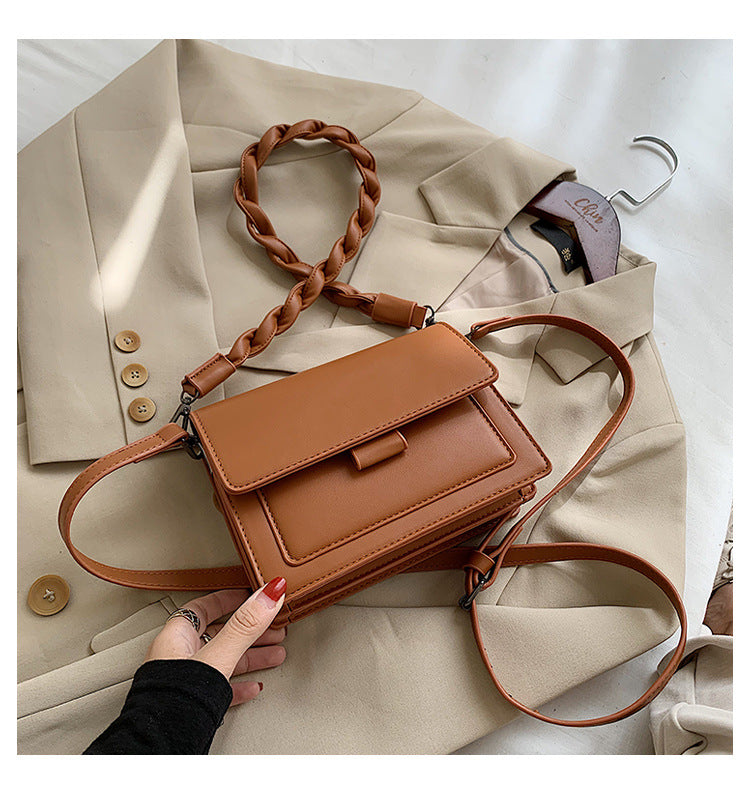 One Shoulder Messenger Simple Small Square Bag