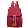 Women's Oxford Cloth Large Capacity Tassel Backpack