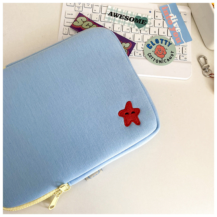 Korean Ins Wind Cartoon Cute Embroidery IPad Case