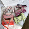 Women's Fashion Stone Pattern Gradient Color Single Shoulder Crossbody Bag
