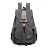 Retro Male Outdoor Canvas Big Travel Backpack