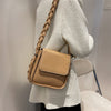 Winter Sweet Wind Underarm Braided Shoulder Strap PU Small Square Bag