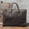 First Layer Cowhide Men's Business Large Capacity Genuine Leather Laptop Bag