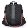 Women's Korean Style Rhombus Oxford Cloth Backpack