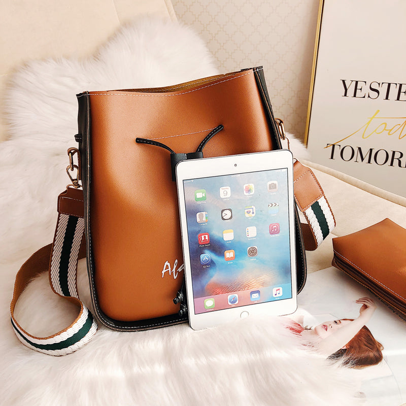 Student Bucket Bag All-match One-shoulder Messenger Bag