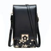 Korean Style PU Double Zip Flap Shoulder Crossbody Bag