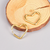 Women Fashion Simple Solid Heart Earrings