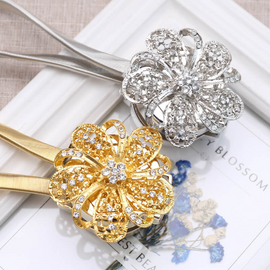 Creative Home Decor Flower Shape Magnetic Curtain Tieback ( 2 sets )