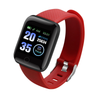 Unisex Fashion Touch Screen Detection Heart Rate Blood Pressure Monitor Running Count Smart Watch