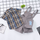 Children Kids Baby Fashion Boys Short Sleeve Plaid Shirt And Overalls 2pcs Set