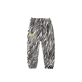 Kids Casual Letter Pattern Zebra Pants