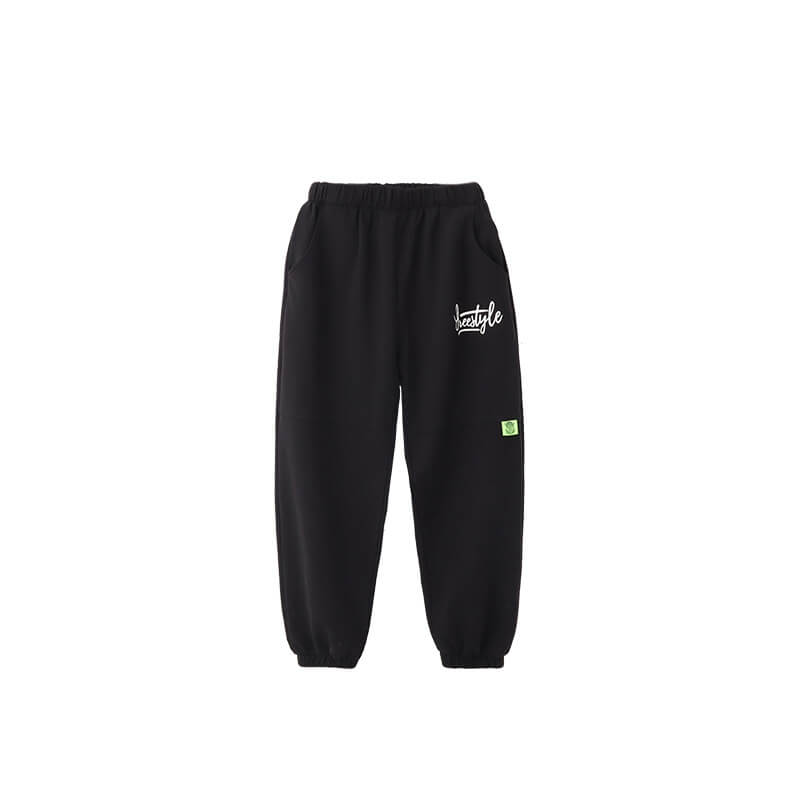 Kids Casual Letter Pattern Pocket Cargo Pants