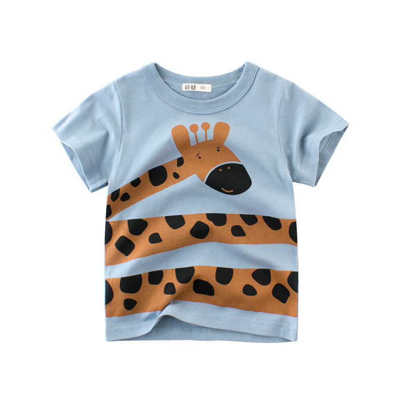 Boys Cute Cartoon Animal Pattern T-Shirt
