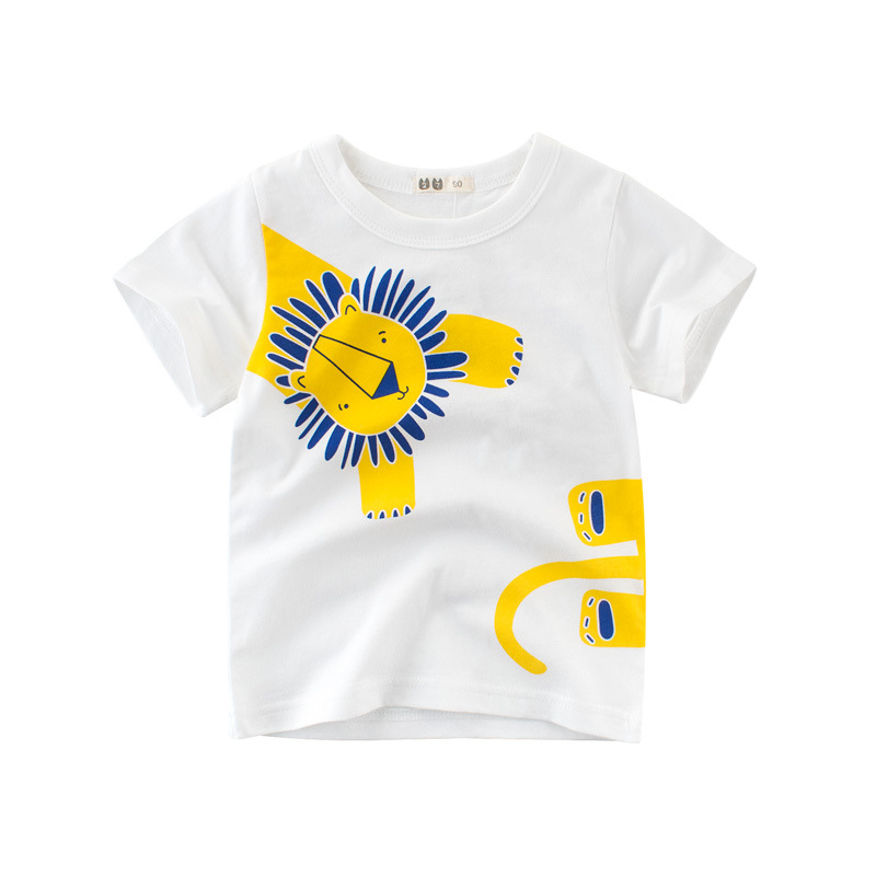 Boys Cute Cartoon Animal Pattern T-Shirt