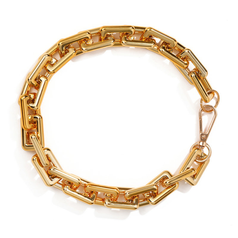 Exaggerated Thick Metal Chain Design Choker Necklace